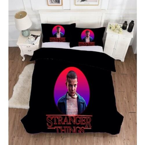 Stranger Things Bedding Set Duvet Covers Pillowcases Science Fiction Movies Comforter Bedding Set Bedclothes Bed Linen(NO sheet)