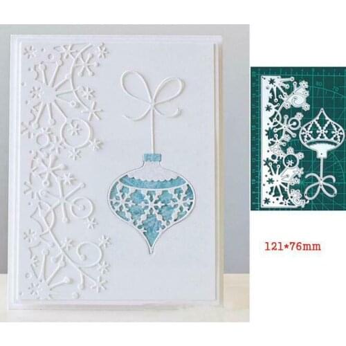 Lace Christmas Bell Metal Cutting Dies Scrapbooking Embossing Paper Card Making