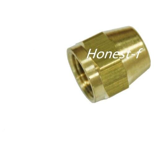 Brass 5/16" OD Short SAE 45 Degree Flare Nut ,Brass Flare Tube Fitting