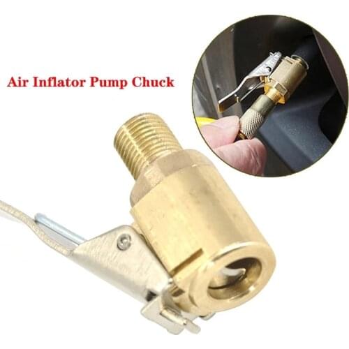 Car Auto Truck Brass Air Pump Chuck Tyre Valve 6/8mm Inflator Pump Valve Clip Clamp Connector Adapter Accessories For Compressor