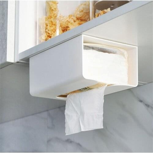 Wall Mounted Type Toilet Kitchen Tissue Holder Shelf, Paper Towel Hooks Rack, Bathroom Storage Accessories, Toilet Tissue Stand