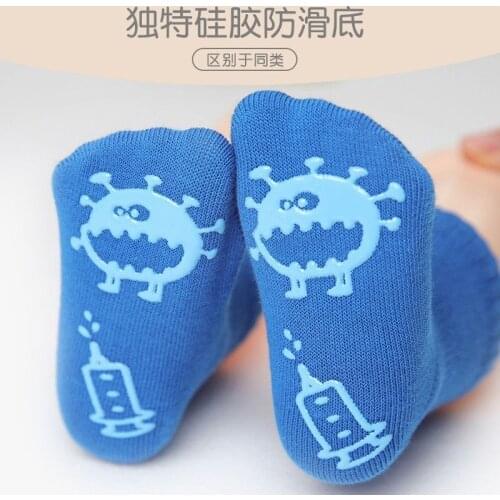 New Candy Color Cotton Baby Socks Anti Slip Rubber Sole Socks Autumn Spring Girls Boys Kids Warm Floor Socks for 0-5 years old