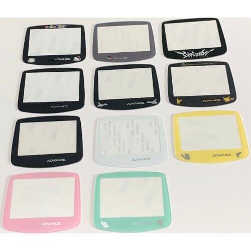 Original Size Glass lens mirror cover for GAMEBOY ADVANCE For GBA Screen Lens Protector Cover For SFC /Black Lens /KT