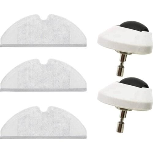 For Xiaomi Roborock 1 / 2 Front Casters Wheel and Mop for S5 Max S51 S55 S50 S6,Robot Vacuum Cleaner Accessories