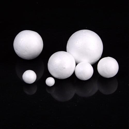 20Pcs/Lot 1-4cm Modelling Polystyrene Styrofoam Foam Ball White Craft Balls For DIY Christmas Party Decoration Supplies Gift