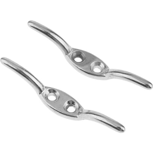 Heavy Duty 67mm 316 Stainless Steel Rope Cleat Flag Boat Securing Tie Down Dropshp July01