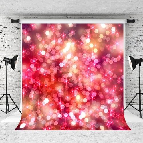 VinylBDS Red Blingbling Children Backdrop Photography Highlight Flash Photographic Studio Background Photo Shoot Backdrop