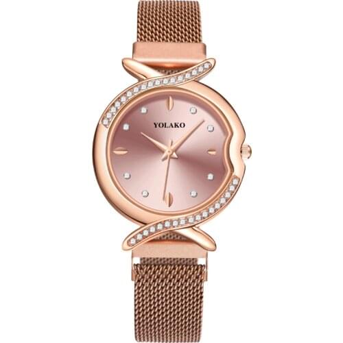 Womens Watches 2021 New Casual Quartz Stainless Steel Band Women Fashion Rhinestone Watch Lover Gift Reloj Mujer