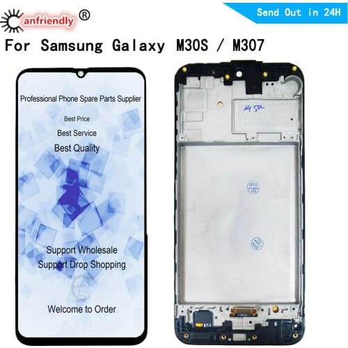 LCD For Samsung Galaxy M30S M307 SM-M307F M307F/DS M307FN/DS M3070 LCD display Screen Touch panel Digitizer with frame Assembly