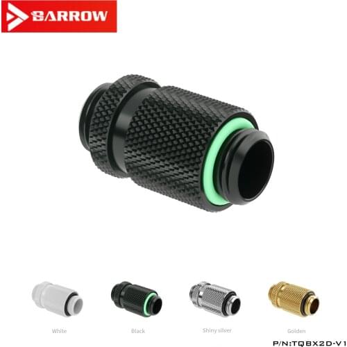 Barrow G1/4" Male to Male Connector,20.2-23.2mm Extension Fittings ,Computer Case Gadget ,Water Cooling Build Adapter, TQBX2D-V1