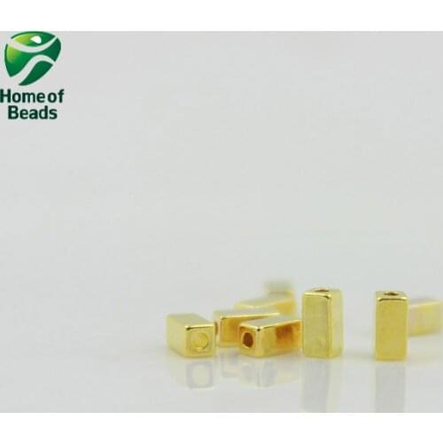 Colored plated hematite loose gold silver color rose gold beads 4x2MM For DIY Jewelry Making (30 pieces/lot) CPHB1011