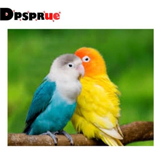 Dpsprue Full Square/Round 5D Diy Diamond Painting Cross Stitch "Animal Bird" Diamond 3D Embroidery Mosaic Home Decor Gift D105