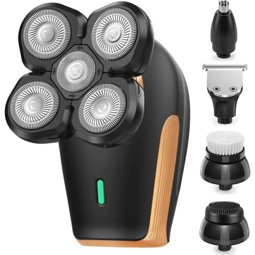 Electric Shavers for Men Bald Head Shaver Mens Electric Shaving Razors Waterproof Wet Dry Rotary Shaver Rechargeable Grooming
