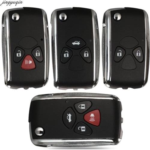 Jingyuqin Remote Car Key Case Shell For Toyota Crown Camry Corolla Reiz RAV4 Avalon Venza Matrix TOY43/TOY40/TOY47 Blade Fob