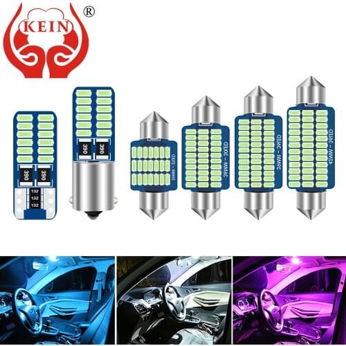 KEIN T10 Led SV8.5 C5W BA9S C10W Led Warm White Festoon Car Light Interior Light Reading 28 31 36 39 41 MM Signal Lamp Bulb 12V