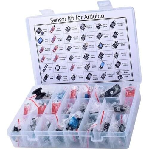 Sensor Kit For ardunio 45 in 1 Sensors Modules Starter Kit Raspberry Pi Better Than 37 in 1 DIY for UNO R3 MEGA2560