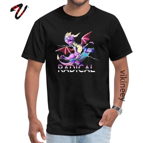 Spyro the Dragon RADICAL Putin Sleeve Tops Shirt Round Collar Pure Rock And Roll Young Tshirts Hip hop T-Shirt Hip Hop