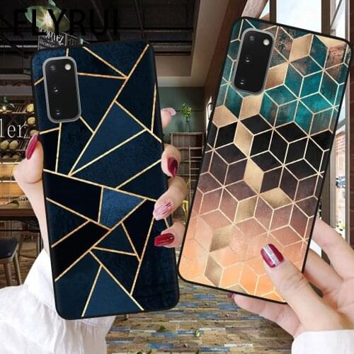 Marble Stone Texture Soft Phone Case For Samsung S8 S9 S10 S20 FE Plus Ultra S10E Cover For Samsung Note 20 Ultra Shell Coque