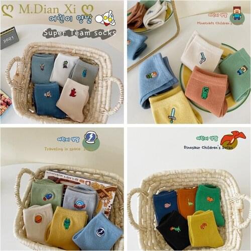 5pairs/lot NewBorn Baby Socks Thicken Cartoon Comfort Cotton Newborn Socks Kids Boy for 1-12Years Baby Clothes Accessories