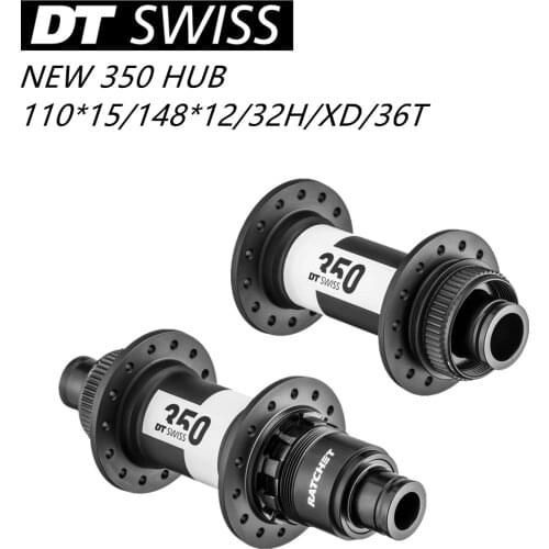 GLEN Brand new 2021 original DT Swiss 350 MTB bicycle classic pull wheel hub, 32H central locking disc brake,110*15/148*12 36T