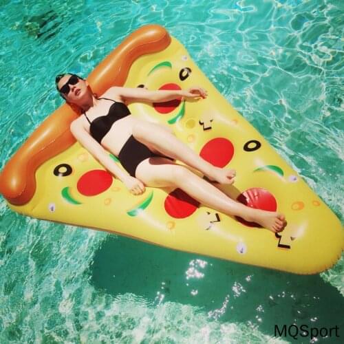 Floating Mat Inflatable Pizza Slice Pool Floats Swimming Pool Floating Bed Sea Mattress for Party Childen WaterToys