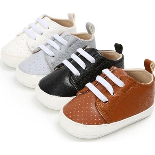 PU Baby Shoes Toddler First Walkers Toddler Shoes Baby Boy Girl Pu Leather Casual Shoes