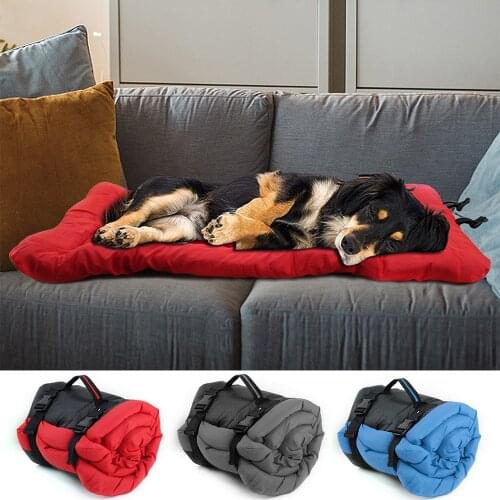 Dog Bed Blanket Portable Dog Cushion Mat Waterproof Outdoor Kennel Foldable Pet Beds Couch For Small Large Dogs