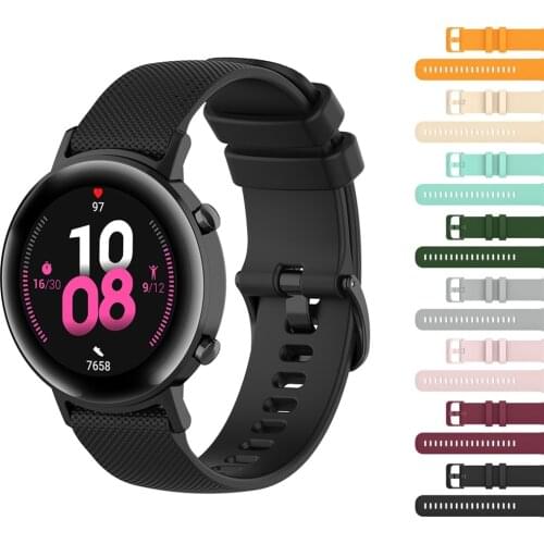 Watchband For Huawei GT2 42mm smart watch Bands For Honor magic2 42mm Silicone Sport Wrist Strap For Garmin Vivoactive3 Music