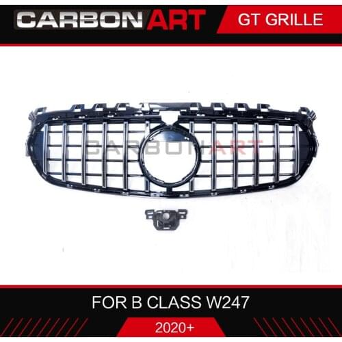 B class W247 GT Style Grille Black Silver For B Class W247 Front Bumper Racing Grill Mercedes benz 2020+ B180 B200 B220 GRILL
