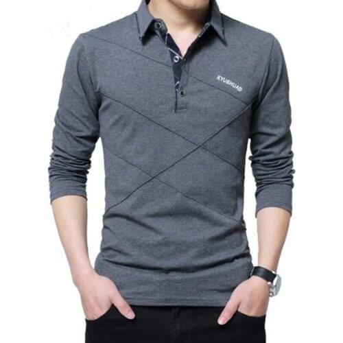 Covrlge Shirt Men Long shirt Turn-down Stripe Designer Slim Fit Loose Casual Cotton poloShirt Male Plus Size MTP039