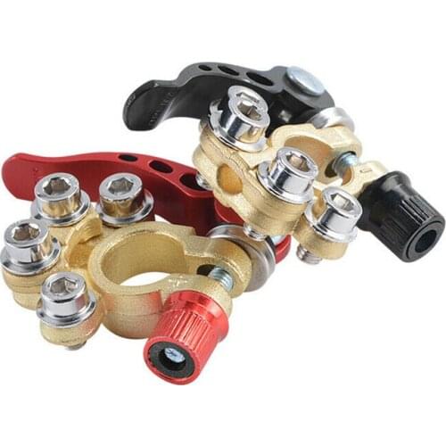 Heavy Duty Car Battery Pile Head Terminal Post Cable Wire Switch 2pcs Accessories