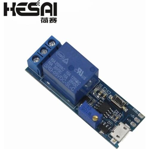 Smart Electronics 5V-30V Delay Relay Timer Module Trigger Delay Switch Micro USB Power Adjustable Relay Module