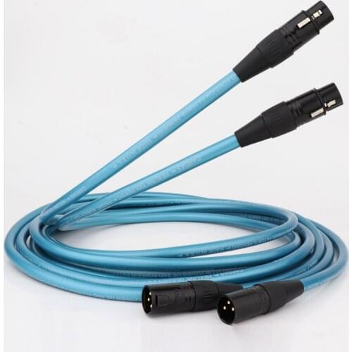 High Quality X424 Signal Audio Cable With Gold Plated 3 Pin 2 XLR Female to 2 XLR Male XLR Balanced Plug