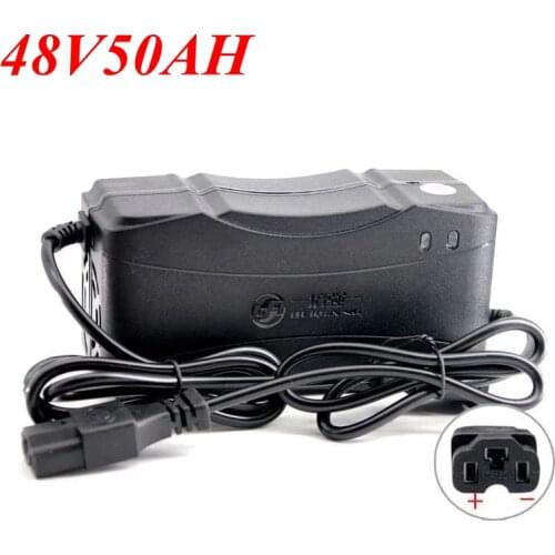 48V 50AH Battery Charger Smart Lead Acid SLA Gel Electric Bike Car Scooter Charger DC59V 6A For Battery Pack 48V 60AH 50AH 40AH