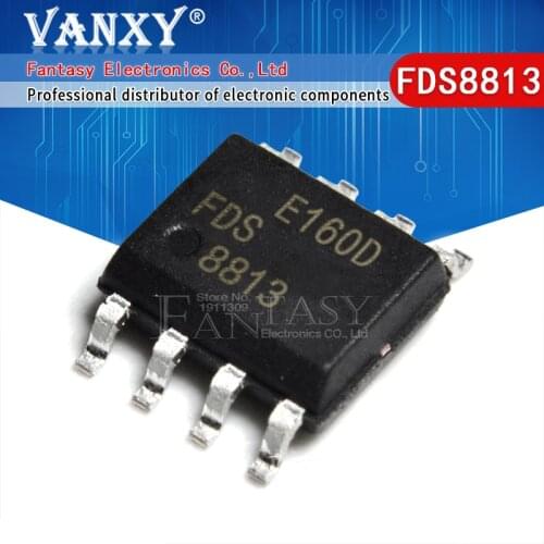 10pcs FDS8813 SOP-8 FDS8813NZ SOP 8813NZ SOP8