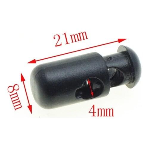 1000pcs/pack Mini Cord Lock Stopper Widely Used For Garment Accessories/Bags/Shoe Lace Black