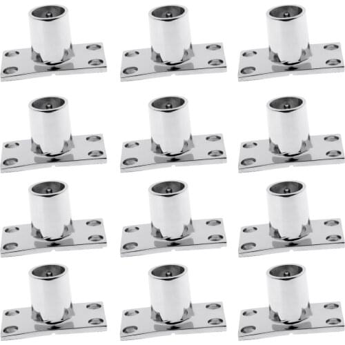 12pcs Pipe Fitting Current Boat 90 Degree Installation Ramp Bridge Piece Stainless Steel Marine Repair Accessory DIY