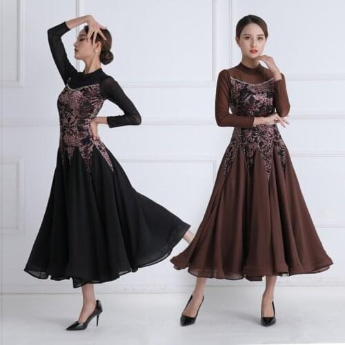 2021 Woman modern dance dress performance dress national standard dance competition dress Waltz dance Costumes LYQ2037