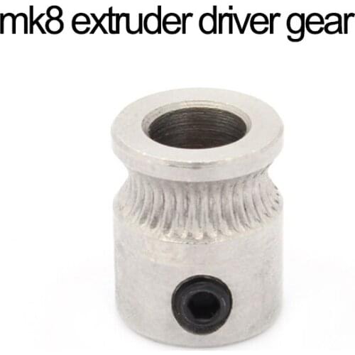 3pcs MK8 Driver Gear Extruder 1.75mm 3.0mm Filament 3D Printers Parts Extrusion Wheels 5mm Pulleys Accessories