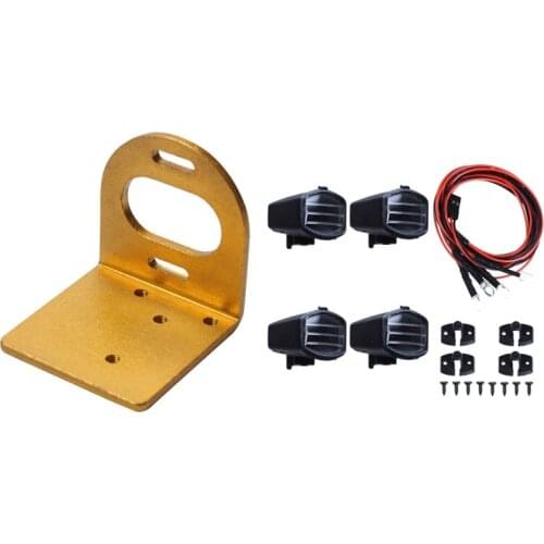 4 Led White Light and Lampshade for 1/10 Traxxas Hsp Rc Crawler with for Wltoys 540 Motor Seat 1/18 A949 A979-B RC Car