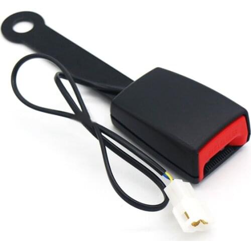 Car Front Seat Belt Buckle Padding Socket Plug Connector with Warning Cable