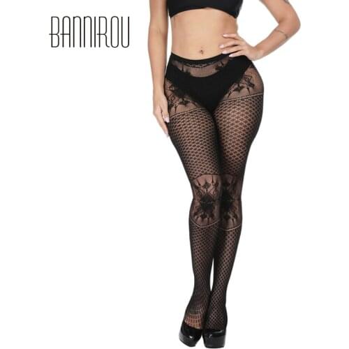 BANNIROU Tights Women Female Pantyhose Womens Sexy Stocking Leopard Lace Stockings Sexy Tights For Women Stockings New 1 Pair