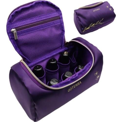 Essential Oil Case for DoTERRA 10 Slots 15ml+Coconut Oil Carrying Hanging Organizer Bottles Holder Storage Bag for Essential Oil