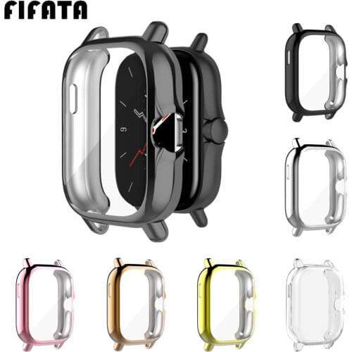 FIFATA TPU Watch Case For Amazfit GTS 2e / GTS2 Protective Cover For Xiaomi Huami Amazfit GTS 2 Full Coverage Protector Shell