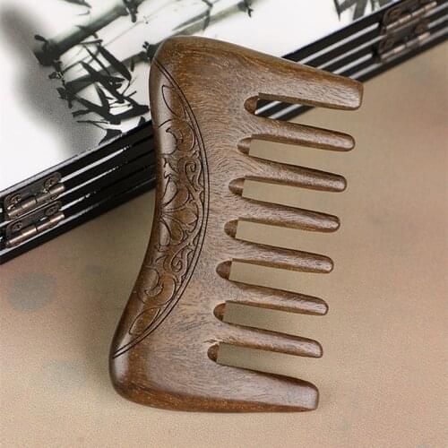 Wood Comb Wooden Hair Comb Natural Comb-Anti Static Massage Through The Comb Wide Tooth Combs