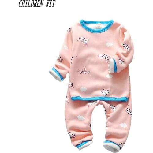 CHILDREN WIT 2017 children clothes autumn & winter childrens suit 1-4 year baby suit long sleeve baby infant clothes