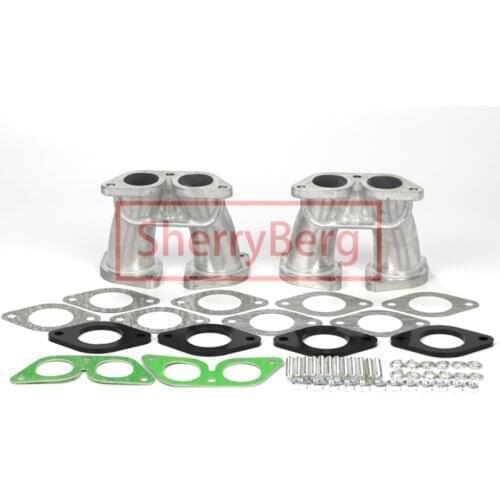SherryBerg FAJS EMPI DUAL INTAKE CARBURETOR CARB MANIFOLDS KIT FOR PORSCHE 356 912 WEBER 36/40/44/45/48 IDF DELLORTO DRLA EMPI