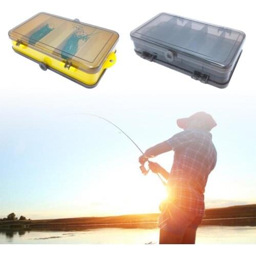 Fishing Lure Tray Double-Sided Waterproof Seal PP Sun Protection Fishing Bait Tackle Storage Box for Outdoor Fishing