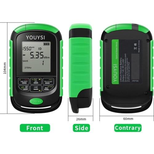 New Mini 4 in 1 Multifunction Optical Power Meter Visual Fault Locator Network Cable Test optical fiber tester 5km 15km 30 KMVFL