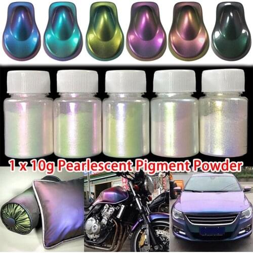Car Decorating DIY 10g Chameleon Color Changing Pearl Pigment Powder Multipurpose For Car Paint Coating 6 Colors